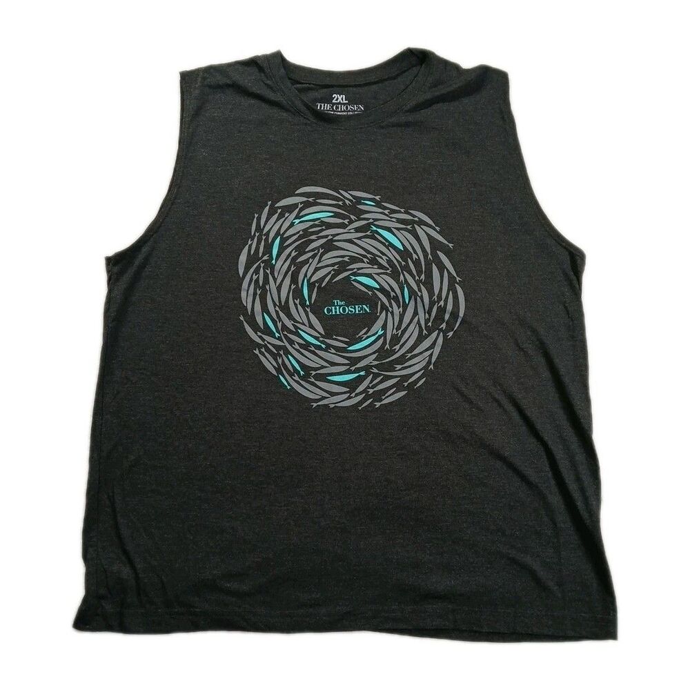 Chosen X Fish Swim Against The Current Bible 2XL Tank Tops